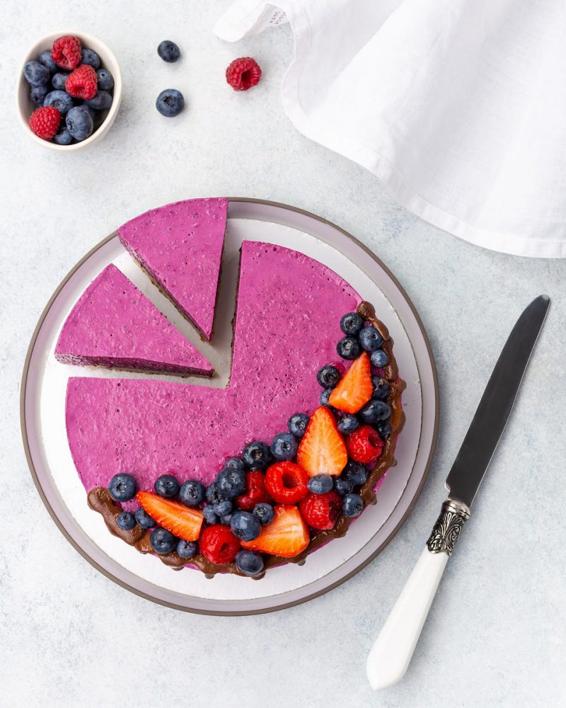 Berry Cake Top View
