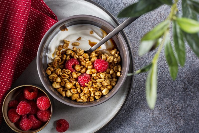 Granola Raspberry Yogurt