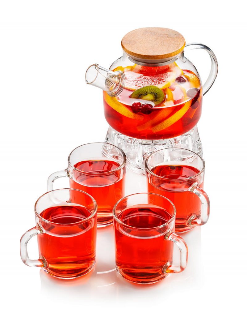 Teapot with Four Cups