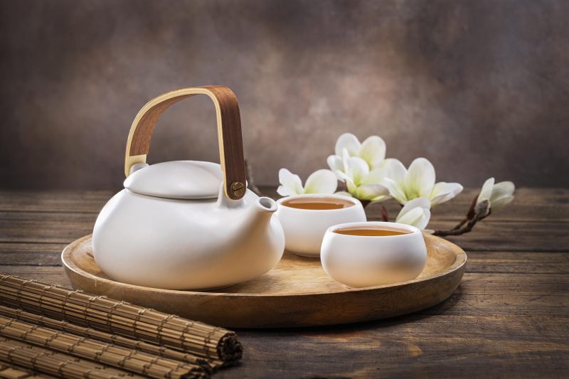 Teapot with Two Cups